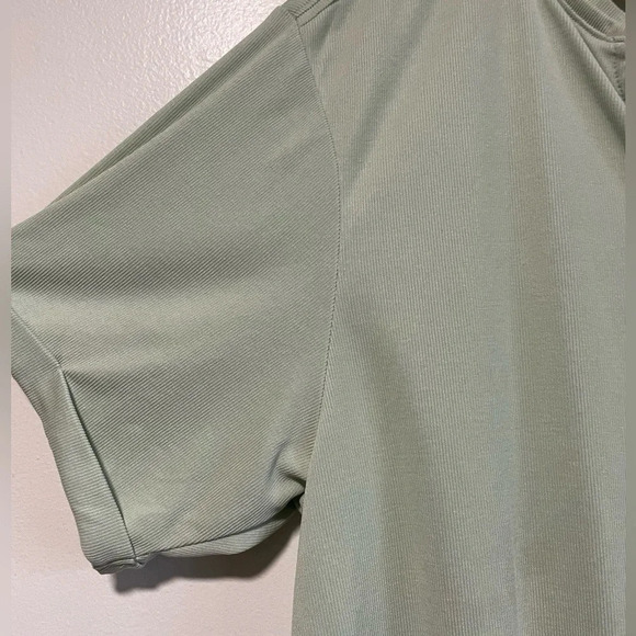 ANTHROPOLOGIE SATURDAY/SUNDAY WOMEN'S SAGE SHORT  SLEEVE AMY SURPLICE TOP Sz S - Picture 6 of 12